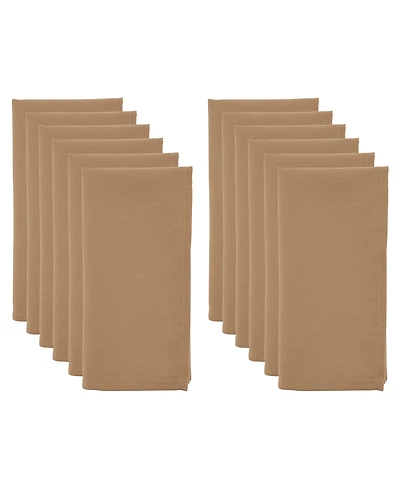 Saro Lifestyle Casual Design Everyday Table Napkins, Set of 12