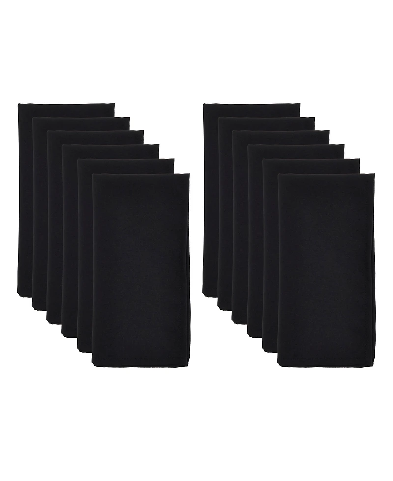 Saro Lifestyle Casual Design Everyday Table Napkins, Set of 12