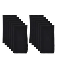 Saro Lifestyle Casual Design Everyday Table Napkins, Set of 12