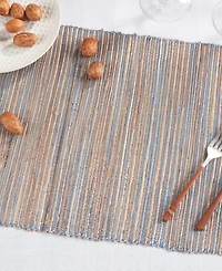 Saro Lifestyle Shimmering Woven Nubby Table Placemats, Set of 4
