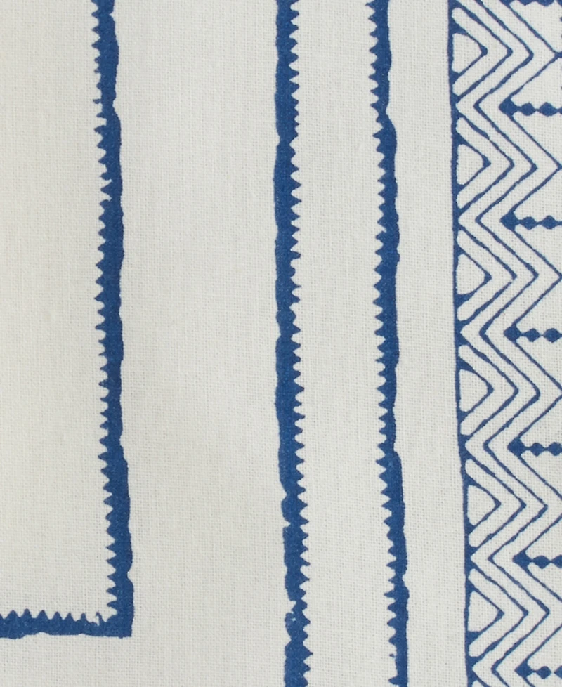 Saro Lifestyle Hand Block Cotton Napkins, Set of 4