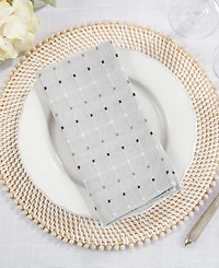 Saro Lifestyle Stitched Line Table Napkins, Set of 4