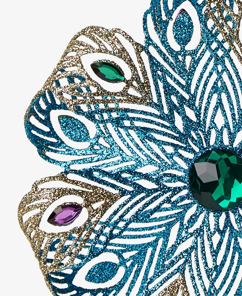 Holiday Lane Opulence Peacock Snowflake Ornament, Macy's Exclusive