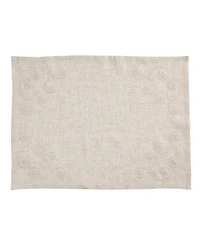 Saro Lifestyle Swirl Embroidered Placemats, Set of 4