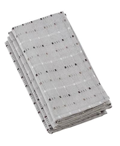 Saro Lifestyle Stitched Line Table Napkins, Set of 4
