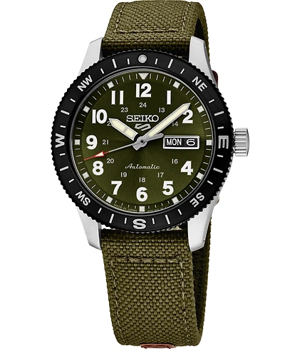 Seiko Men's 5 Sports Silver Stainless Steel Watch 41mm