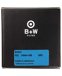 B + W 67mm Basic 022M Mrc Filter, Yellow 495