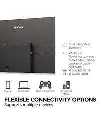 ViewSonic VX1655 16:9 Full Hd Portable Ips Led Monitor