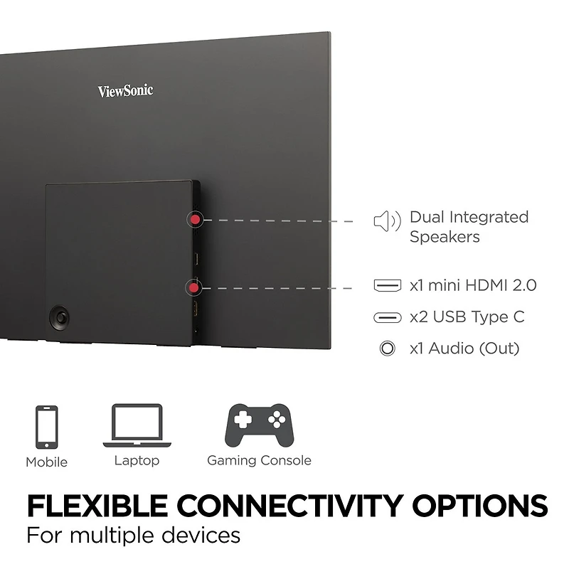 ViewSonic VX1655-4K-oled 16:9 4K UltraHD Portable Ips Led Monitor
