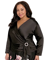 Muse Plus V-Neck Long-Sleeve Top