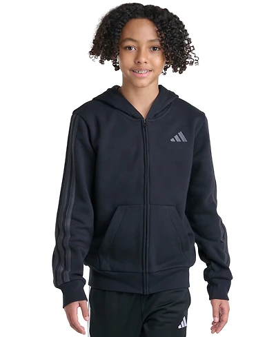 adidas Boys' 8-20 Full-Zip Long-Sleeve Hoodie