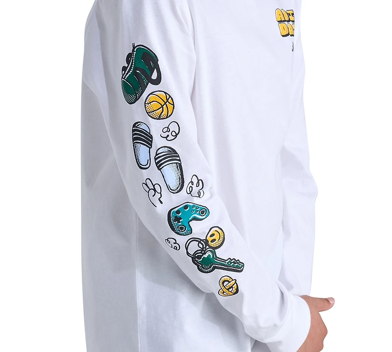 adidas Boys' 8-20 Long-Sleeve T-Shirt