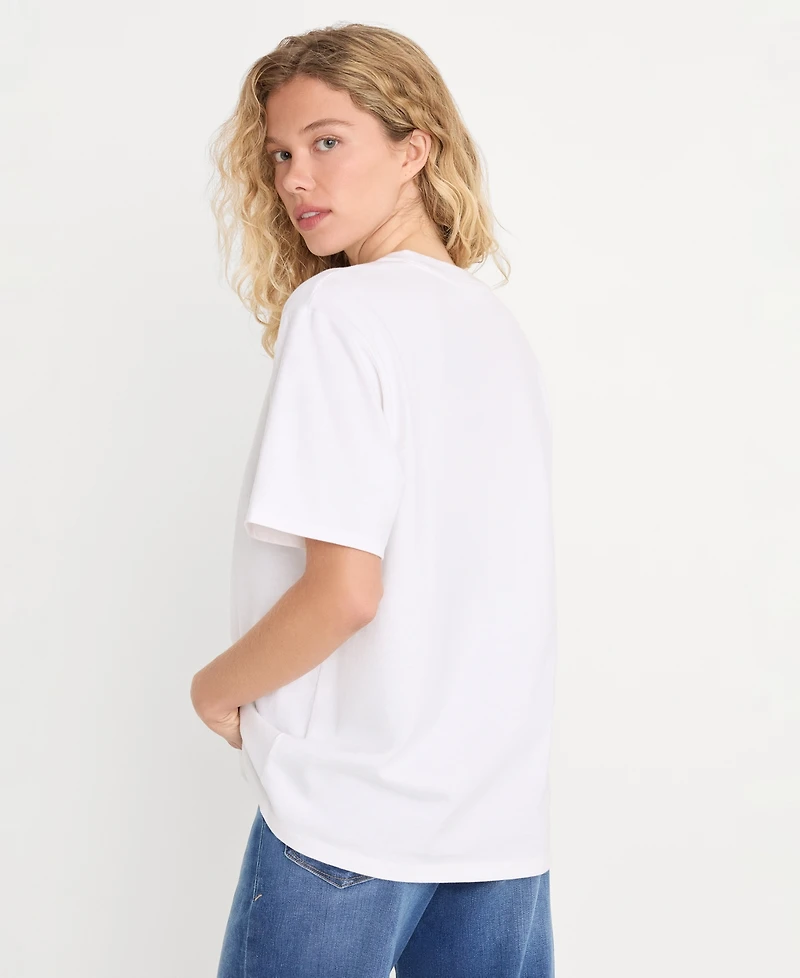 Good American Women's Short-Sleeve Oversized T-Shirt