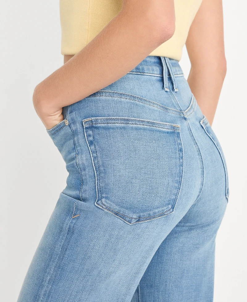 Good American Women's Straight Leg High-Rise Jeans