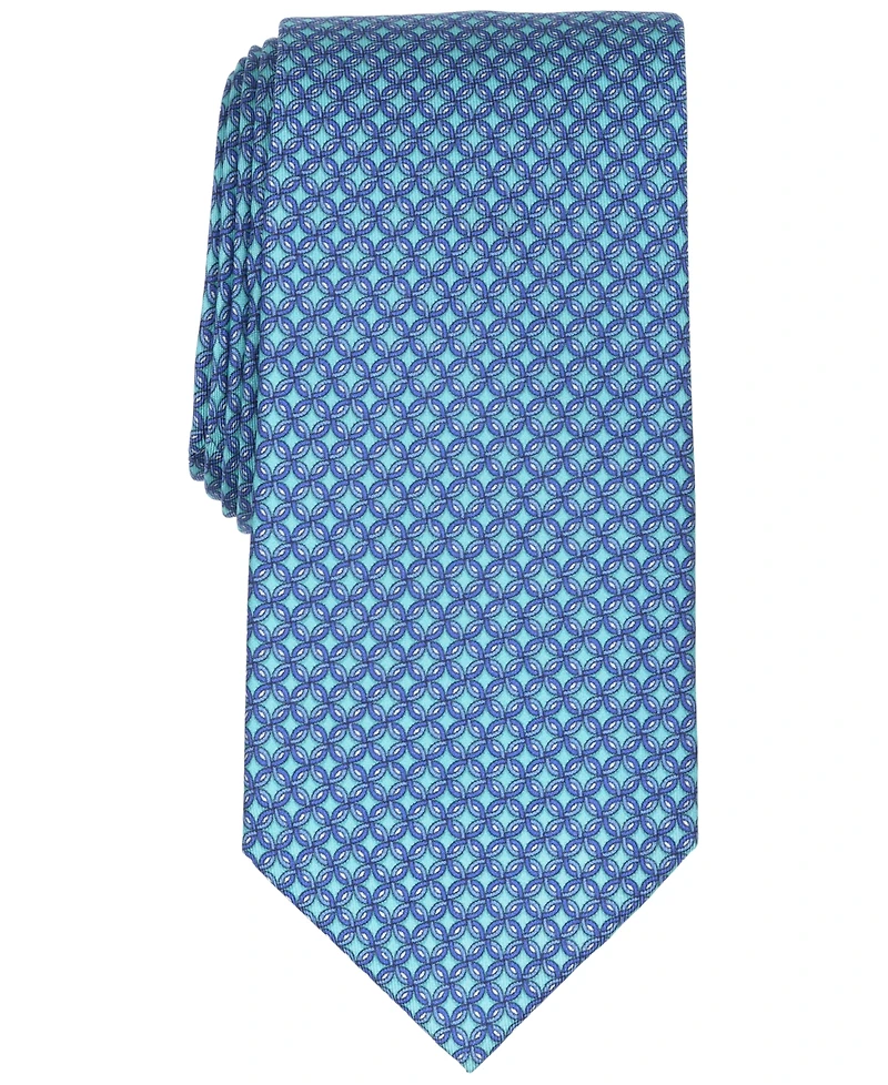 Club Room Men's Huntington Geometric Pattern Silk Tie, Macy's Exclusive