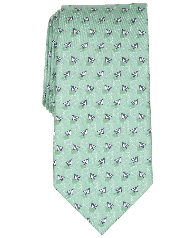 Club Room Men's Paper Plane Classic Silk Tie, Macy's Exclusive