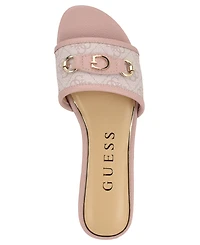 Guess Women's Hammin G Hardware Flat Slip-On Sandals