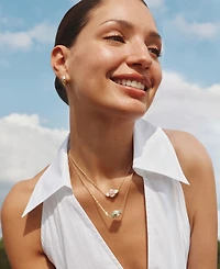 Kendra Scott 14k Gold-Plated Abbie Medallion Short Pendant Necklace