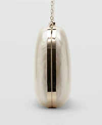 Mango Women's Cultivated Pearl-Effect Clutch Bag