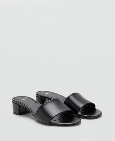 Mango Women's Block-Heel Strap Sandals