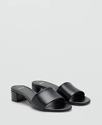 Mango Women's Block-Heel Strap Sandals