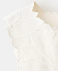 Mango Women's Embroidered Flower Top