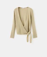 Mango Women's Bow Knitted Cardigan