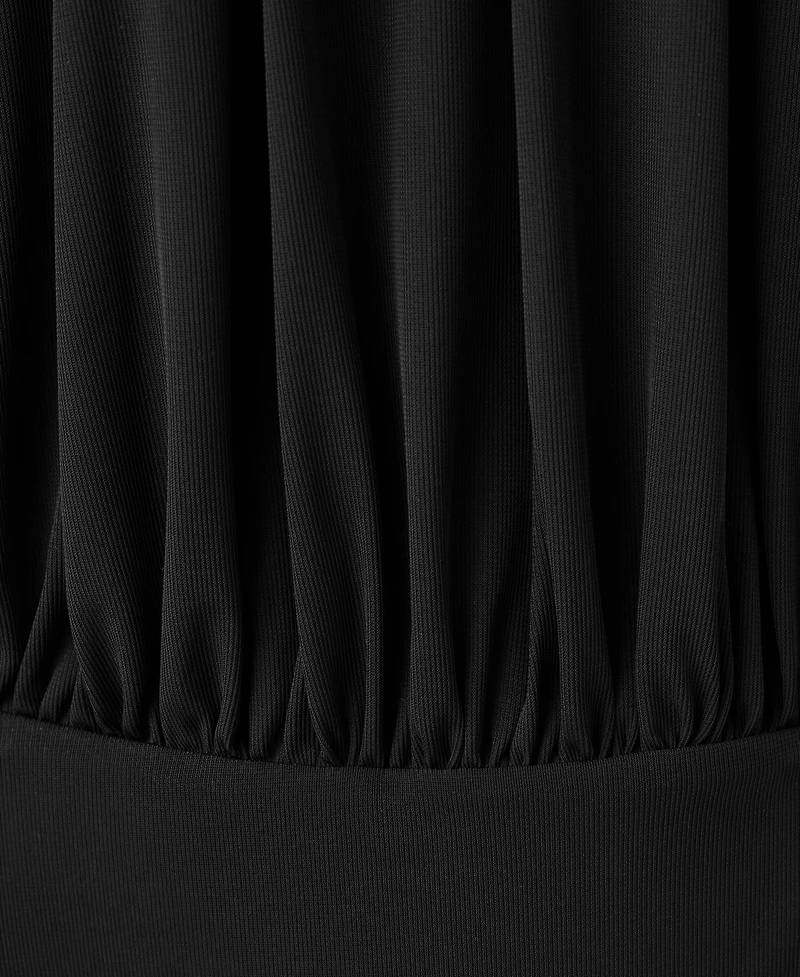 Mango Women's Ruched Fitted-Waist Dress
