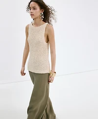 Mango Women's High-Rise Wide Leg Pants