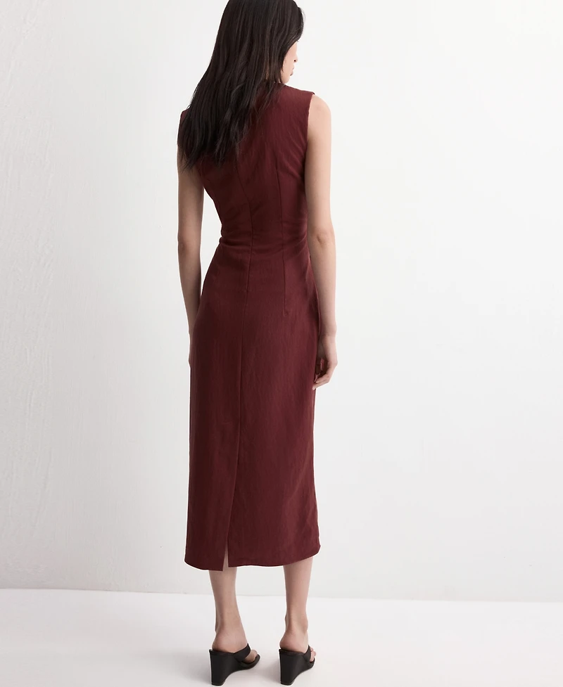 Mango Women's Knot Detail Lyocell Dress