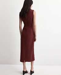 Mango Women's Knot Detail Lyocell Dress