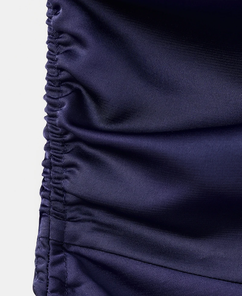 Mango Women's Side Ruched Asymmetric Dress