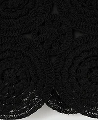 Mango Women's Crochet Mini Skirt