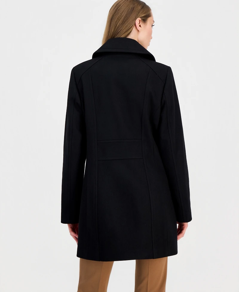 Anne Klein Women's Single-Breasted Peacoat, Created for Macy's