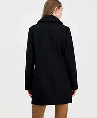 Anne Klein Women's Single-Breasted Peacoat, Created for Macy's