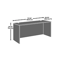 Sauder Affirm Commercial Office Desk, Hudson Elm finish