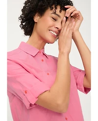 Olsen Women's Linen-Cotton Shirt