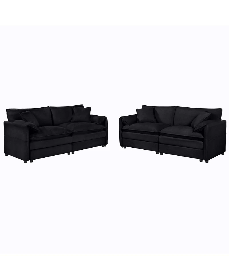 Streamdale Furniture Oversized Deep Seat Luxury 2 Piece Sofa Set
