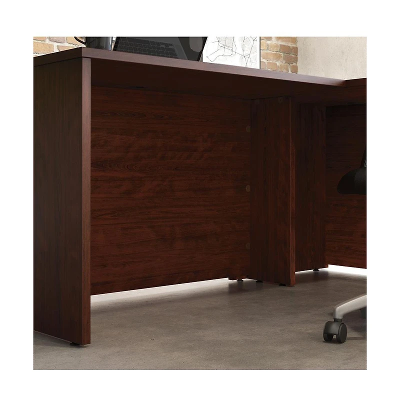 Sauder Affirm Desk Return, Classic Cherry finish