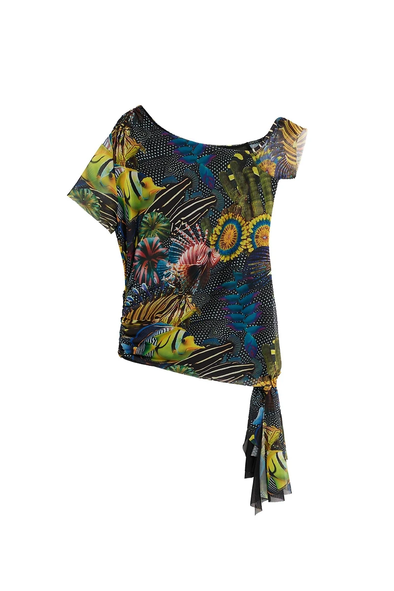 Desigual Women's Asymmetrical Lacorix T-shirt