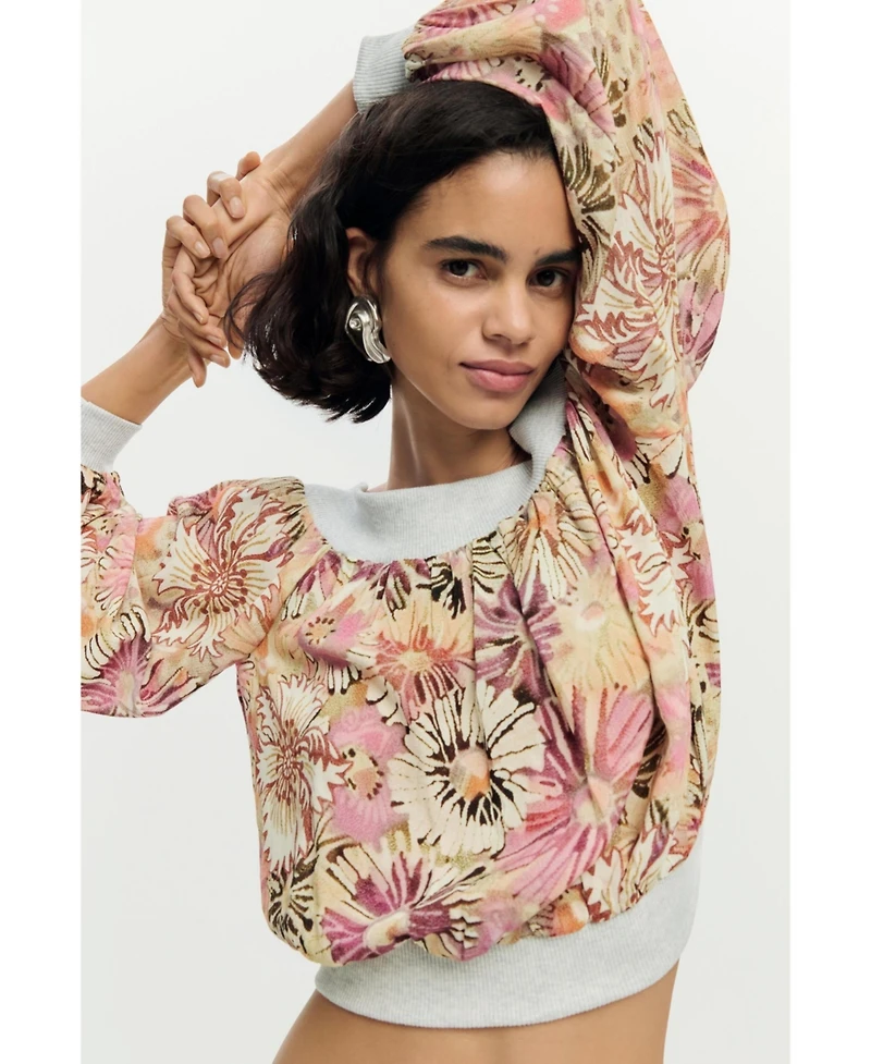 Desigual Women's Printed Strapless Blouse