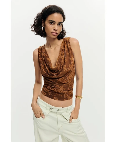 Desigual Women's Draped sleeveless t-shirt