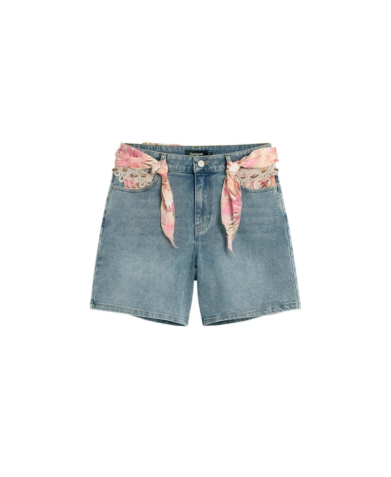 Desigual Women's Embroidered denim shorts