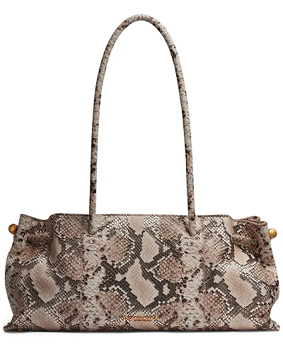 Donna Karan New York Cashmere Python Large Tote Handbag
