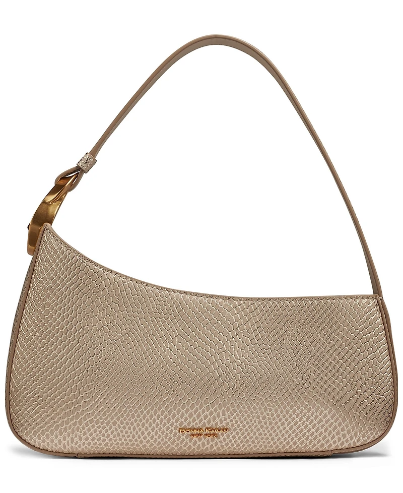 Donna Karan New York Jersey Snake Small Shoulder Handbag