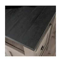 Sauder August Hill L Desk, Mystic Oak finish