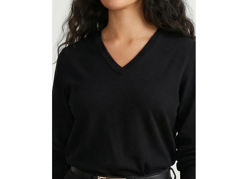 Universal Standard Plus Size Savvy Fine Knit V Sweater