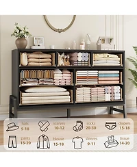 gaomon 7-Drawer Dresser for Bedroom, 52" Wide Freestanding Wooden Storage Chest