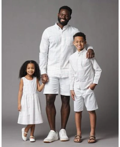 Hope Henry Mens Kids Family Matching Stretch Poplin Chateau Plaid
