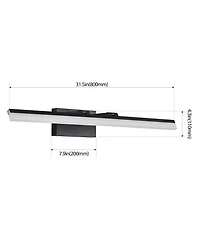 Busdays 32 Inch Modern Led Bathroom Vanity Light Sleek Metal Wall Light for Mirror Dressing Room or Sink Area